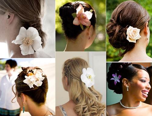 Wedding-Hairstyle-with-Flowers-Models